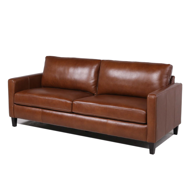 Joss & Main Portland 80.5'' Leather Sofa & Reviews Wayfair